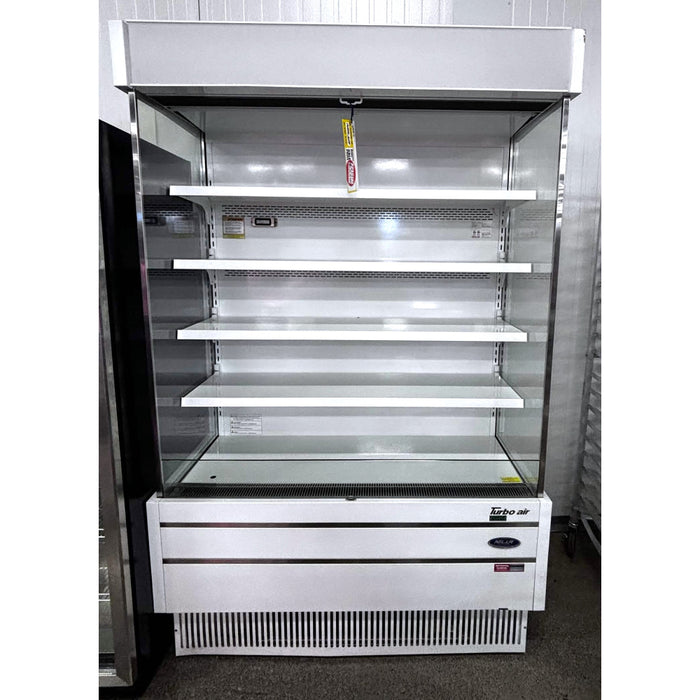 (USED) Turbo Air TOM-50SEW-N 51" White Refrigerated Vertical Open Air Curtain Merchandiser - 21.3 Cu. Ft.