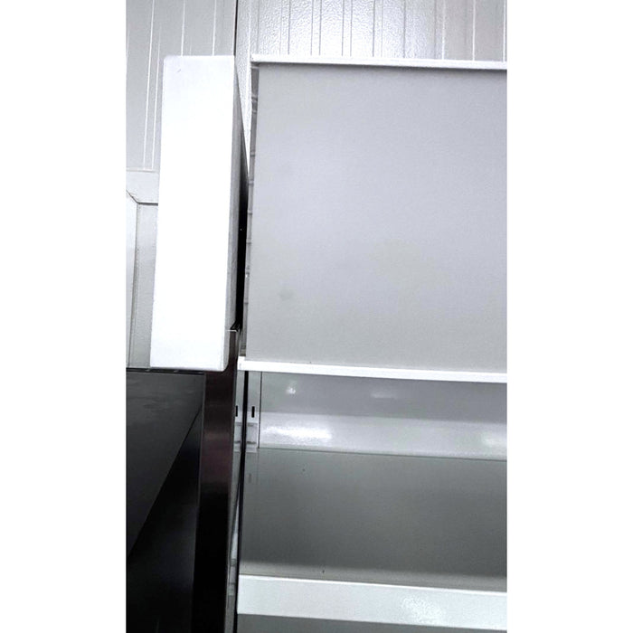 (USED) Turbo Air TOM-50SEW-N 51" White Refrigerated Vertical Open Air Curtain Merchandiser - 21.3 Cu. Ft.