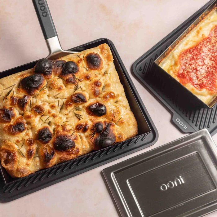 Ooni 9" x 6" Rectangular Small Detroit-Style Pizza Pan - UU-P26300