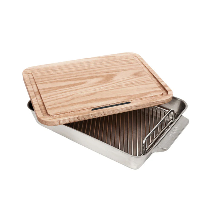Ooni 15" x 10" Stainless Steel Medium Roasting Pan with Handles - UU-P2A300
