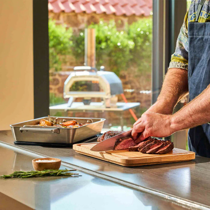 Ooni 15" x 10" Stainless Steel Medium Roasting Pan with Handles - UU-P2A300