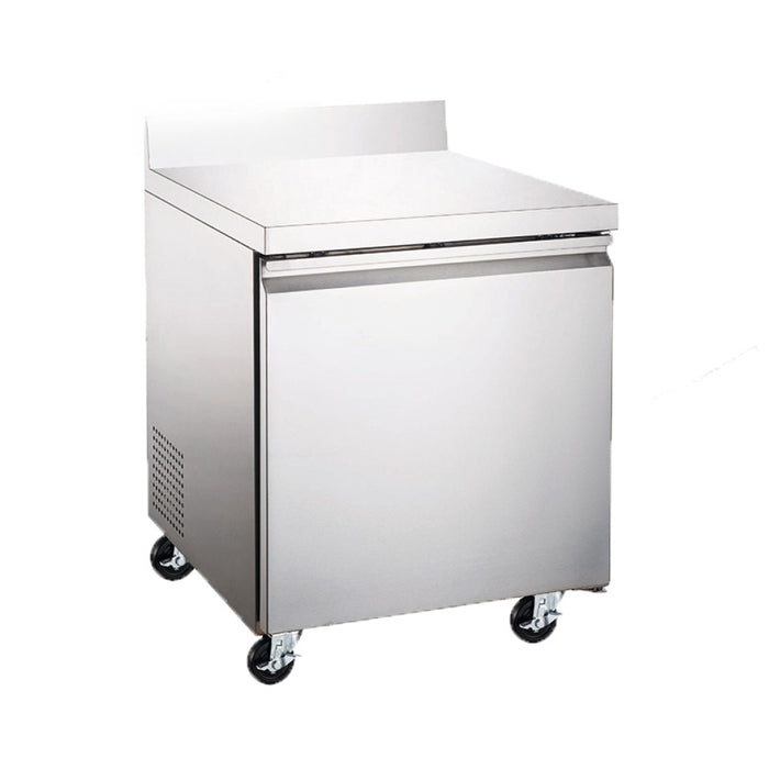 Econocold 27" 1-Door Stainless Steel Worktop Freezer - 6.3 Cu. Ft. - UWT-27F-HC