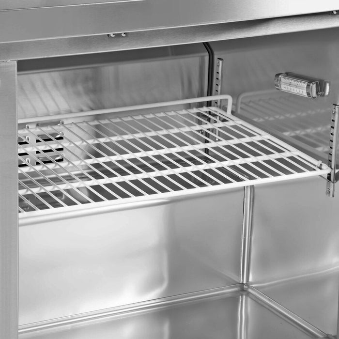 Econocold 27" 1-Door Stainless Steel Worktop Freezer - 6.3 Cu. Ft. - UWT-27F-HC