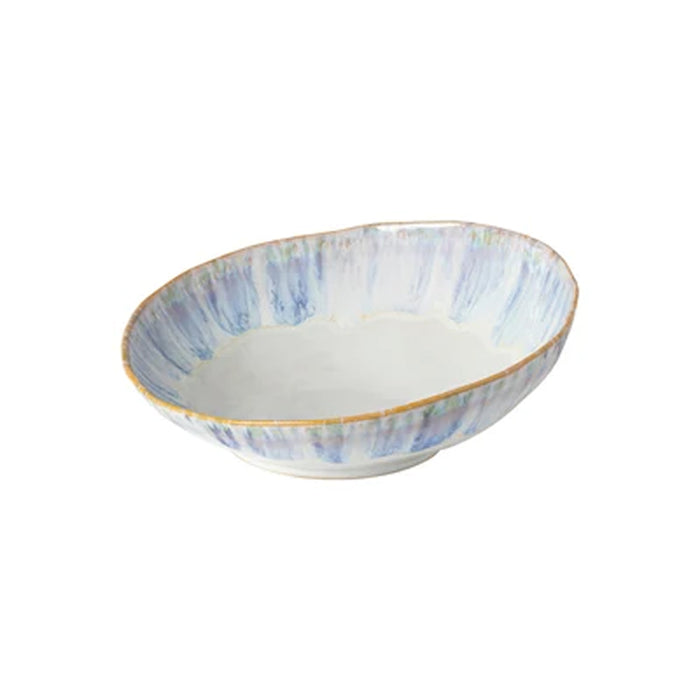 Costa Nova 24.37 Oz. Brisa Ria Blue Round Stoneware Serving Bowl - 6/Case - VAP241-RIA