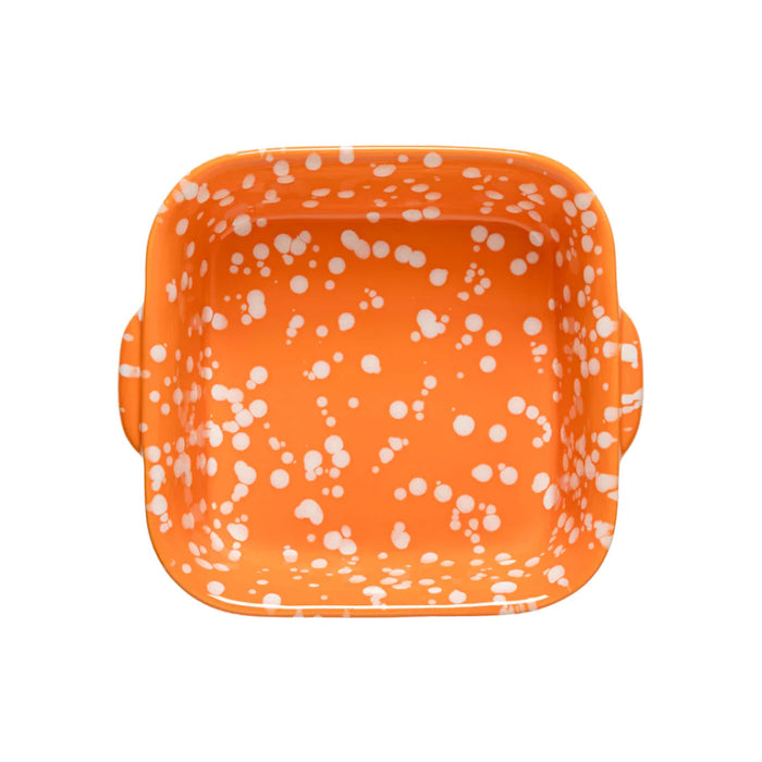 Costa Nova 9.4" Rafaela Square Tangerine Stoneware Baking Dish - VAQ271-TAN