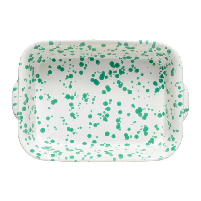 Costa Nova 13.75" x 9.5" Rafaela Rectangular Sage Green Stoneware Baking Dish - VAR351-SAG