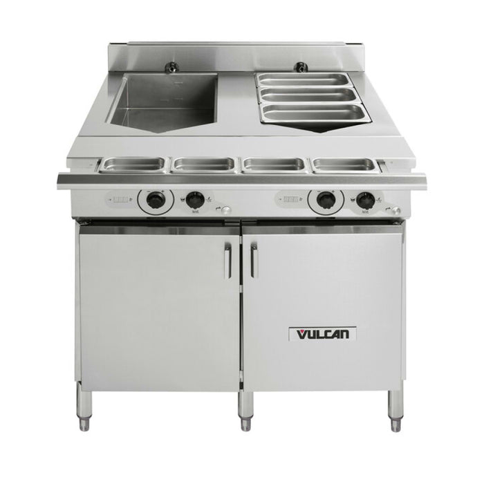 Vulcan VCS36D Double Tank 36" Versatile Chef Station / Multifunctional Cooker - 208/240V