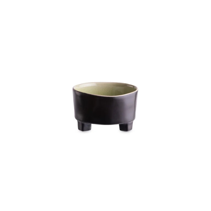 Costa Nova 10.87 Oz. Riviera Vert Frais Round Stoneware Fruit Bowl with Foot - 6/Case - VES121-VRF