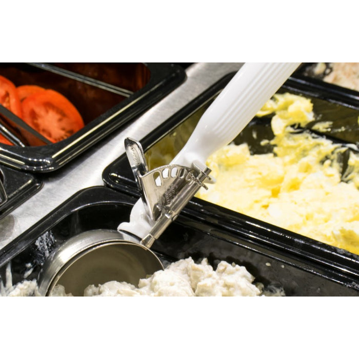 Vollrath 47139 5.33 Oz. Jacob's Pride #6 White Thumb Disher