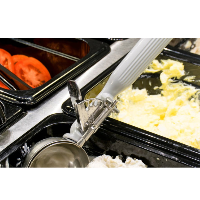 Vollrath 47140 4 Oz. Jacob's Pride #8 Gray Thumb Disher