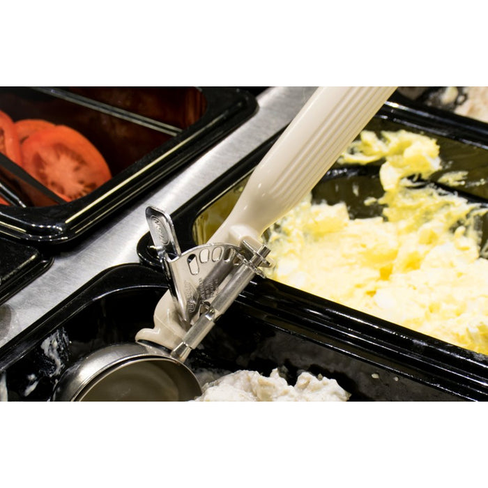 Vollrath 47141 3.25 Oz. Jacob's Pride #10 Ivory Thumb Disher