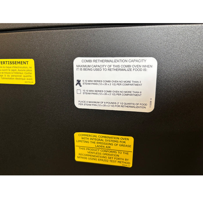 (SHOWROOM MODEL) Convotherm OES-6-10-Mini Combi Black Oven Model - 208/240V, 3 Phase