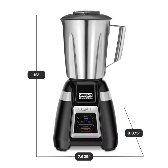 Waring Commercial BB320S 48 Oz. Stainless Steel Blender with Electronic Touchpad Control - 120V/820W