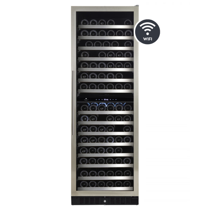 Wine Cell'R WC166SSDZ6 23.5" Dual Zone Temperature Wine Cabinet - 166 Bottles