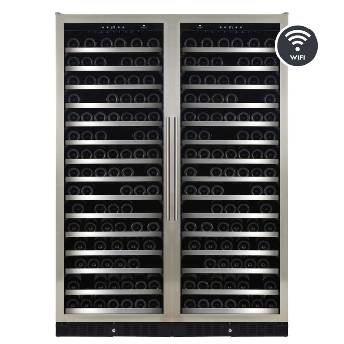 Wine Cell'R WC181SSSZ7-2 52" Dual Zone Temperature Wine Cabinet - 362 Bottles