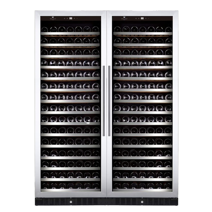 Wine Cell'R WC181SSSZ7-2 52" Dual Zone Temperature Wine Cabinet - 362 Bottles