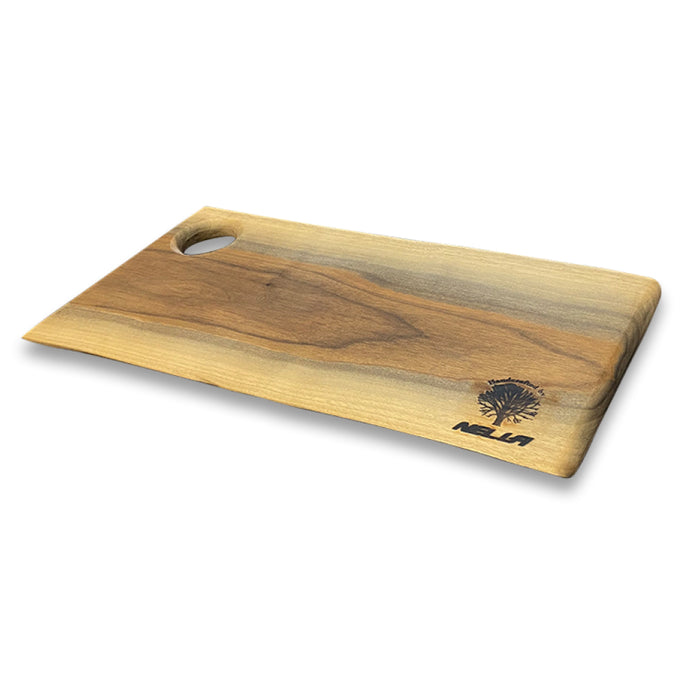 Nella 10” x 18" Handcrafted Walnut Charcuterie Board with Hole
