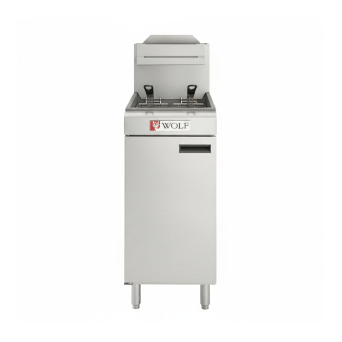 Wolf WF400 45-50 Lb. Gas Floor Commercial Deep Fryer - 120,000 BTU