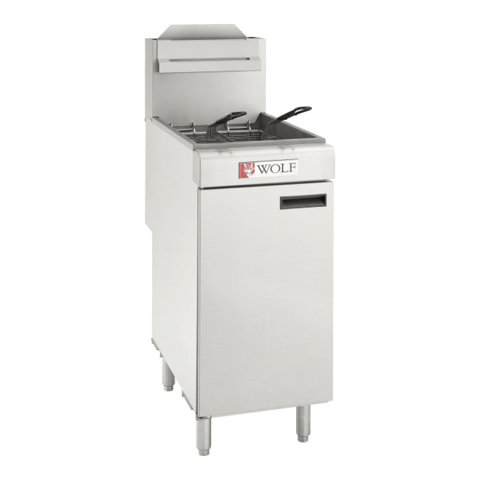 Wolf WF400 45-50 Lb. Gas Floor Commercial Deep Fryer - 120,000 BTU