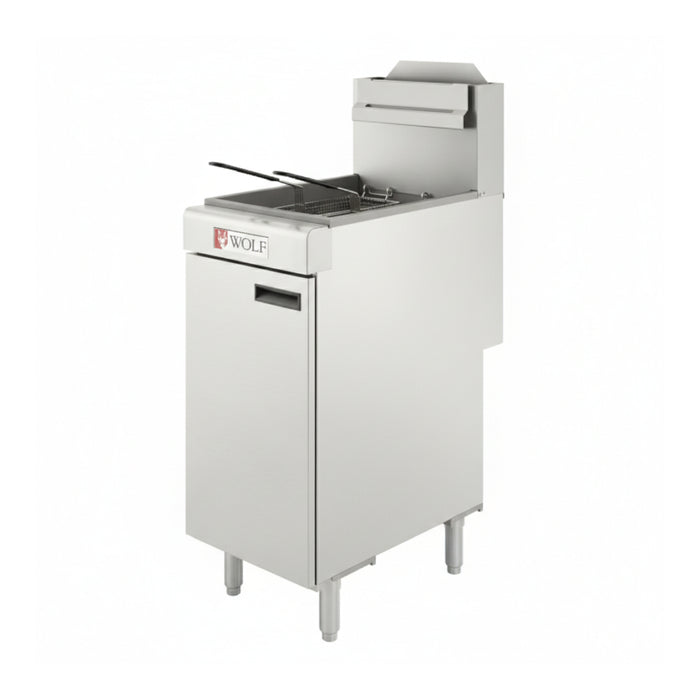 Wolf WF400 45-50 Lb. Gas Floor Commercial Deep Fryer - 120,000 BTU