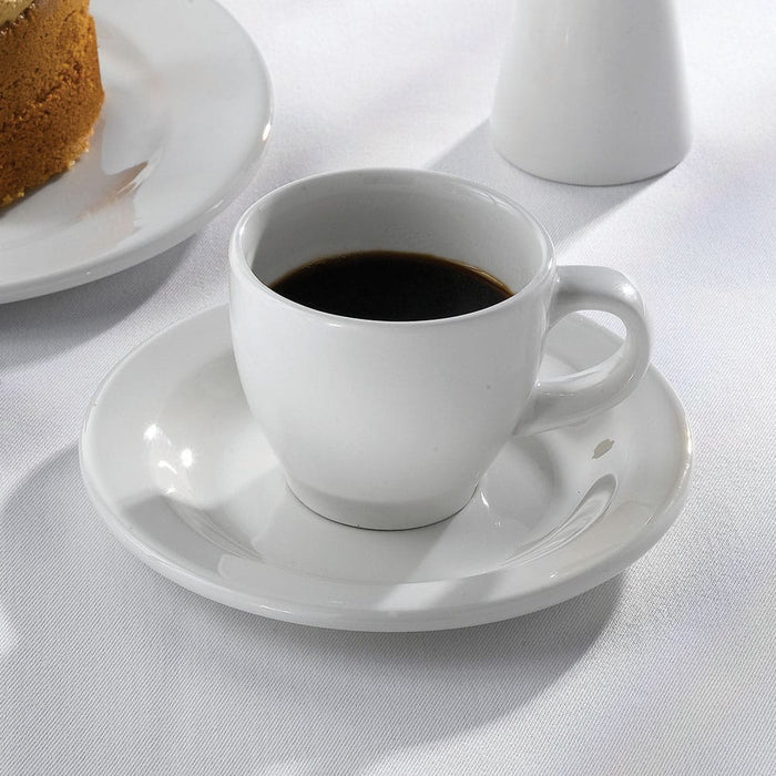 Churchill 4.65" Super Vitrified Latte Saucer Plate - 24/Case - WH ESS1