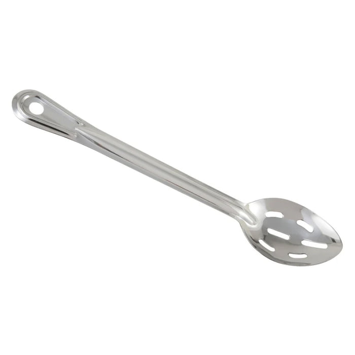 Winco BSSN-11 11" Prime One-piece Stainless Steel Slotted Basting Spoon