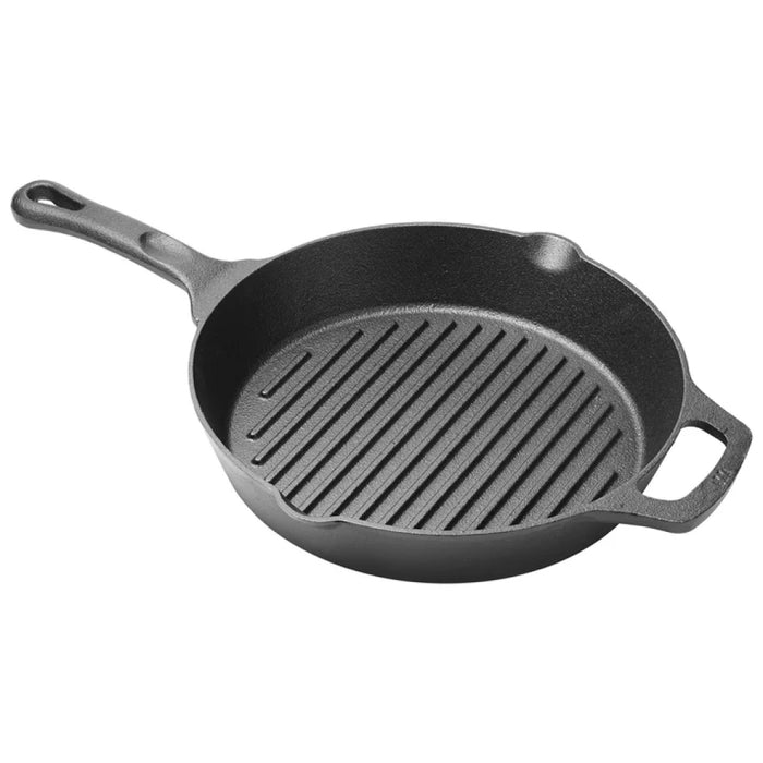 Winco CAGP-10R 10.25" Round FireIron Cast Iron Grill Pan