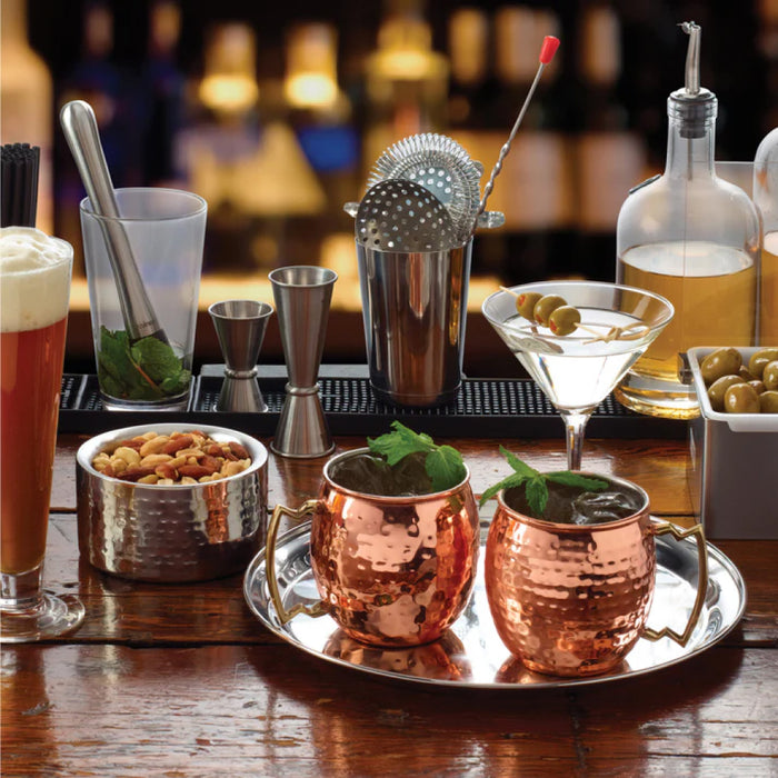 Winco CMM-20H 20 Oz. Hammered Moscow Mule Mug