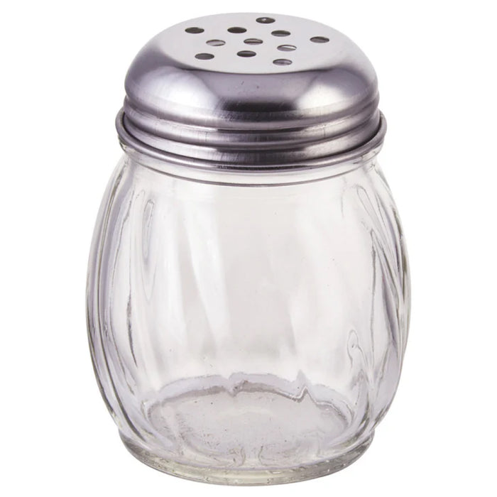 Winco G-107 6 Oz. Perforated Glass Cheese Shaker