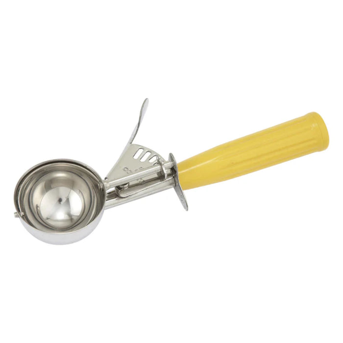 Winco ICD-20 2 Oz. Stainless Steel Ice Cream Scoop with Plastic Handle