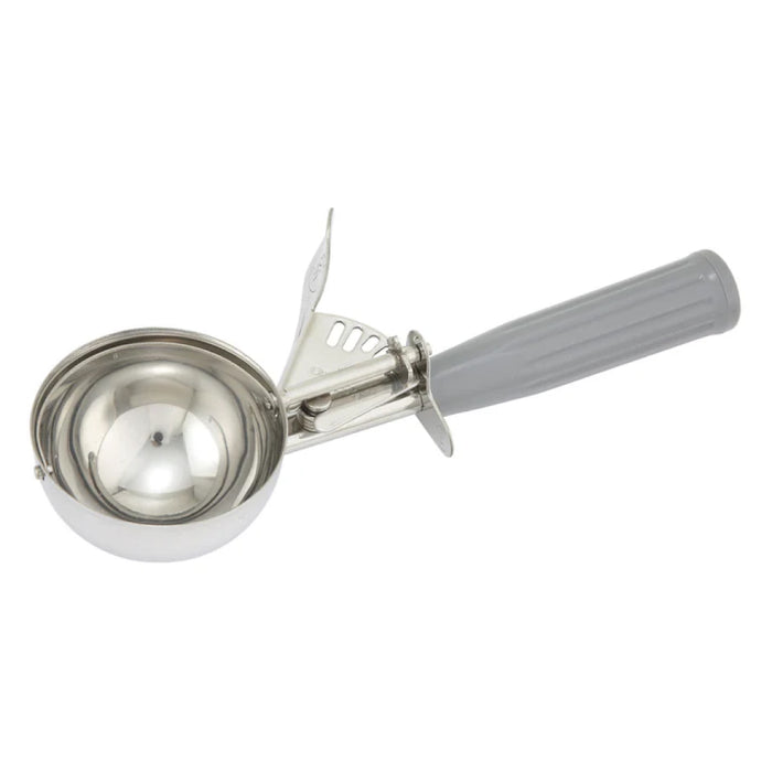 Winco ICD-8 4 Oz. Stainless Steel Ice Cream Scoop with Plastic Handle
