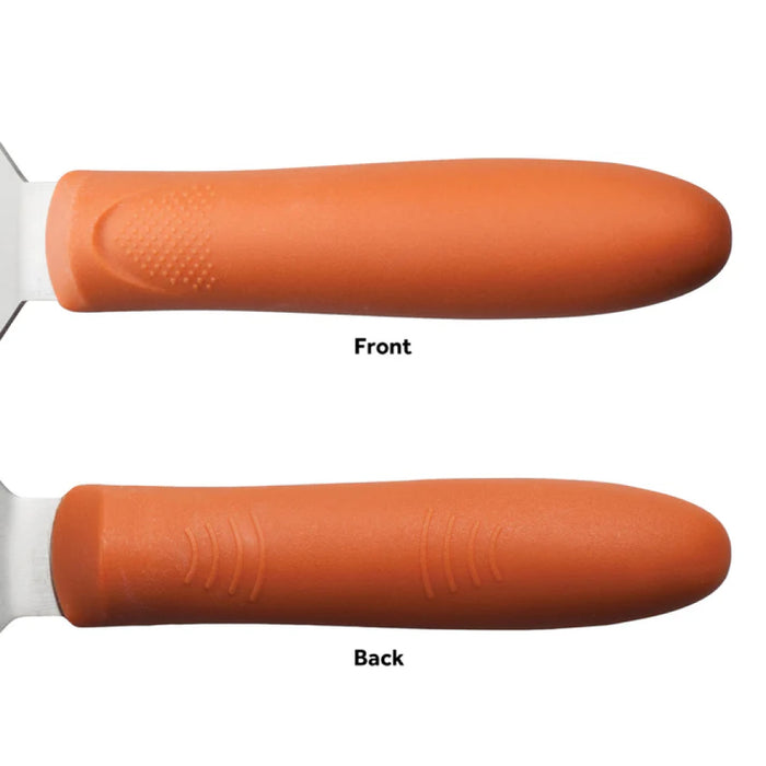 Winco TNH-91 8.25" x 2.8" Cool-Heat, High-Heat Perforated Flexible Turner with Nylon Handle