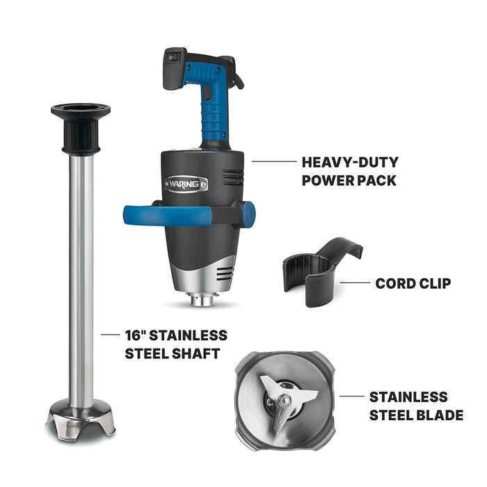 Waring WSB700X 21" Big Stik EvolutionX® Heavy-Duty Immersion Blender, 1.5 HP Motor - 1145W