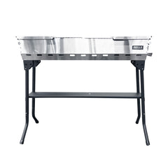 Nella 37.5" Portable Speducci / Kabob Charcoal Grill With Side Shelves
