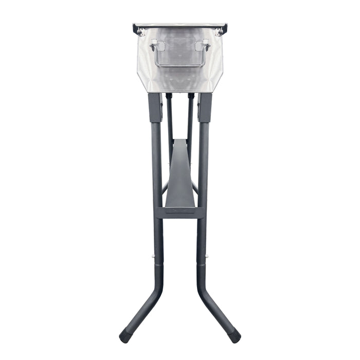 Nella 37.5" Portable Speducci / Kabob Charcoal Grill With Side Shelves