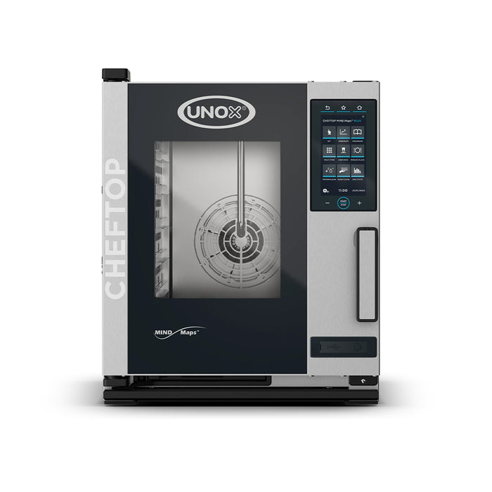 Unox XACC-0513-EPRM ChefTop MIND.Maps Compact Plus Electric Countertop Combi Oven - 208-240V, 3 Ph - 5 Trays/GN 1/1