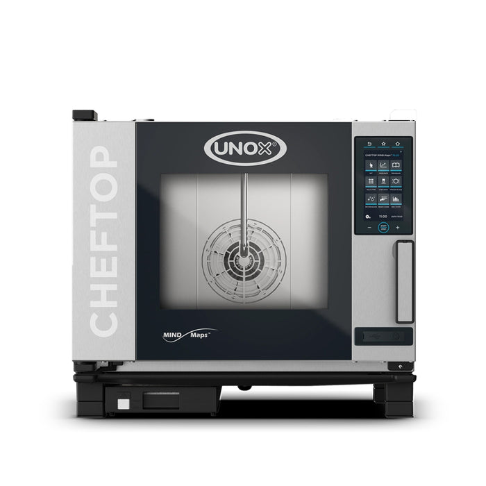 Unox XAVC-0511-EPRM ChefTop MIND.Maps Plus Electric Countertop Combi Oven - 208-240V, 3 Ph - 5 Trays/GN 1/1