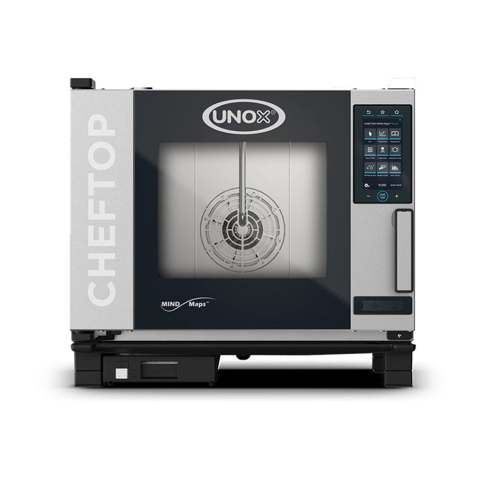 Unox XAVC-0511-GPRM ChefTop MIND.Maps Plus Liquid Propane Countertop Combi Oven with 120V, 1 Ph - 5 Trays/GN 1/1