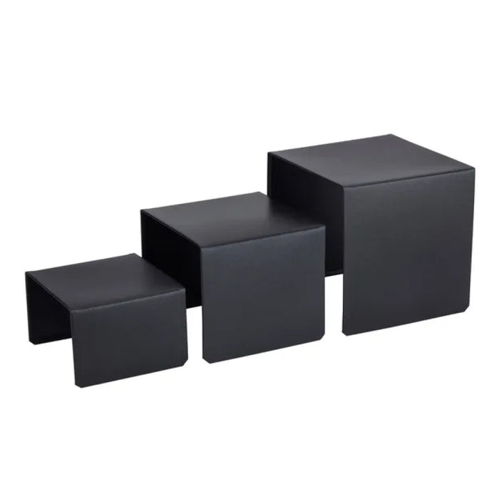 Spring USA 3-Piece Xcessories Square Matte Titanium Display Riser Set - XC3200*3