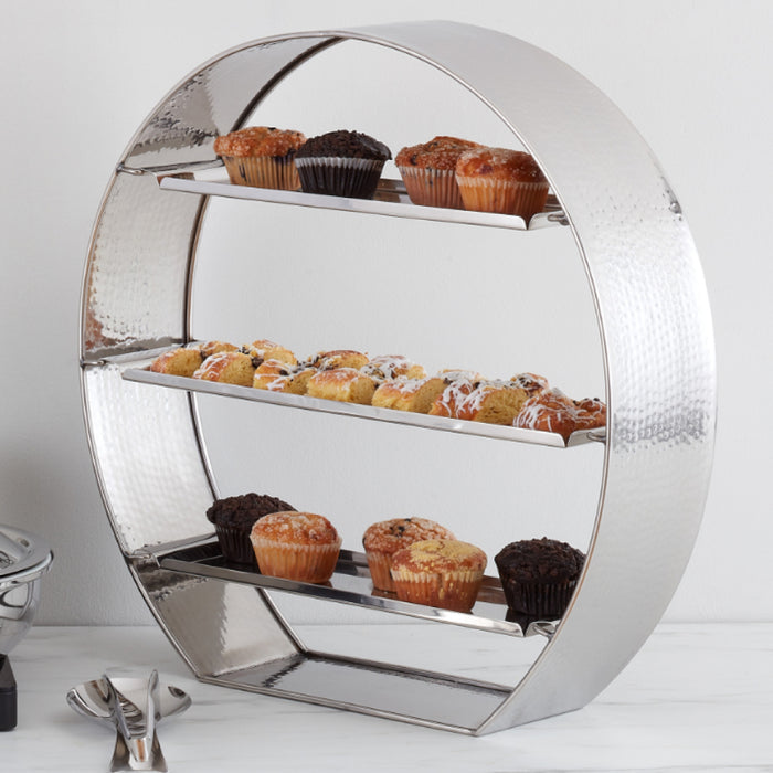 Spring USA 30" 3-Tier Xcessories Stainless Steel Large Display Wheel - XC3255