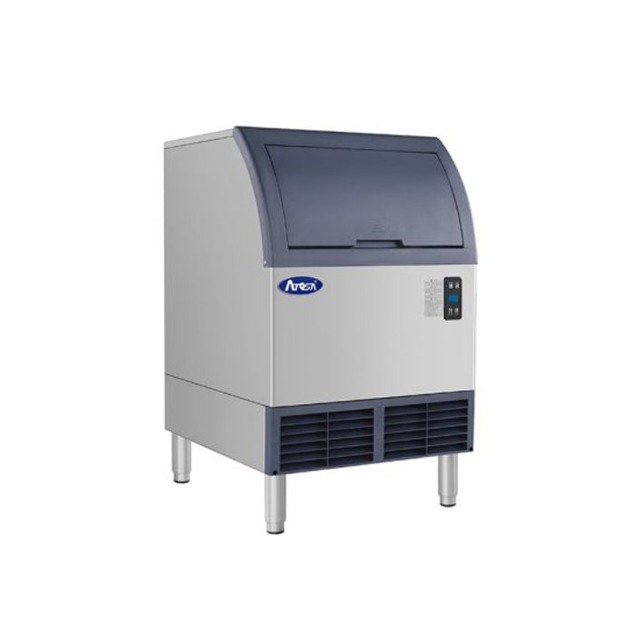 Atosa YRU0140A-161 24.25" Air Cooled Undercounter Half-Diced Cube Ice Machine - 140 Lbs.