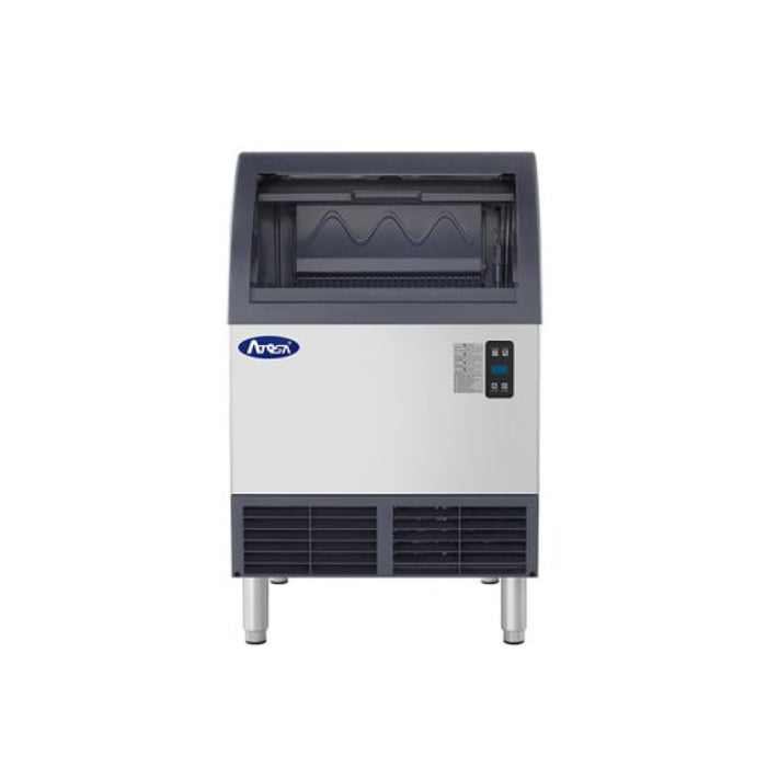 Atosa YRU0140A-161 24.25" Air Cooled Undercounter Half-Diced Cube Ice Machine - 140 Lbs.