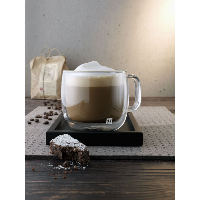 Zwilling 15 Oz. Sorrento Plus Double Wall Cappuccino Mug 2-Piece Set - 39500-113