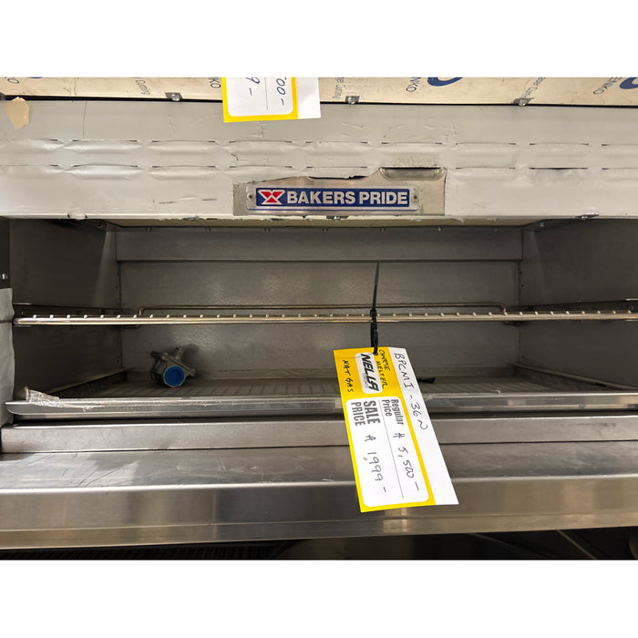 (SCRATCH & DENT) Bakers Pride BPCMi-36N Natural Gas 36" Infrared Cheese Melter -  35,000 BTU