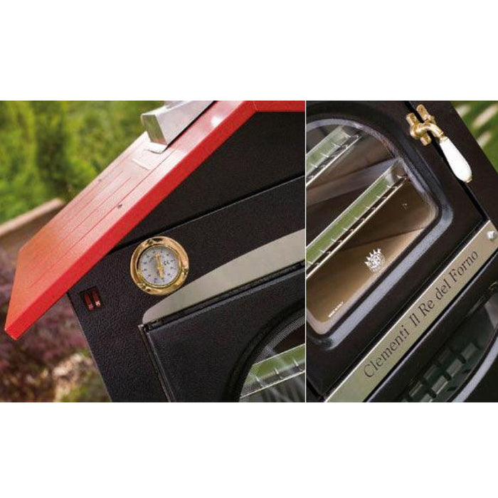 Clementi SMILE Outdoor Wood Fired Oven - Red