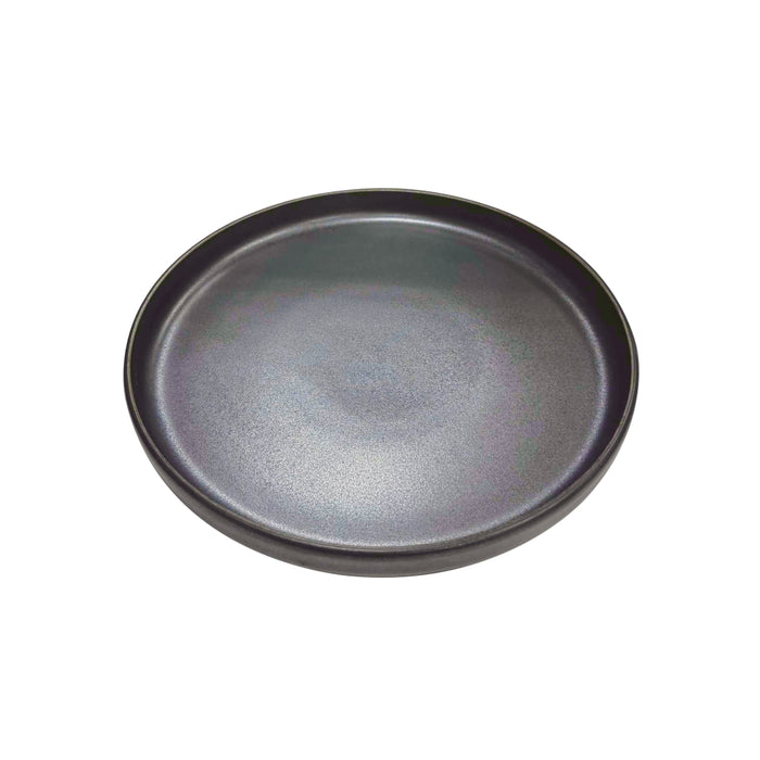 Nella 7.9" Black Round Porcelain Plate - 12/Case - ELPS20 BLACK