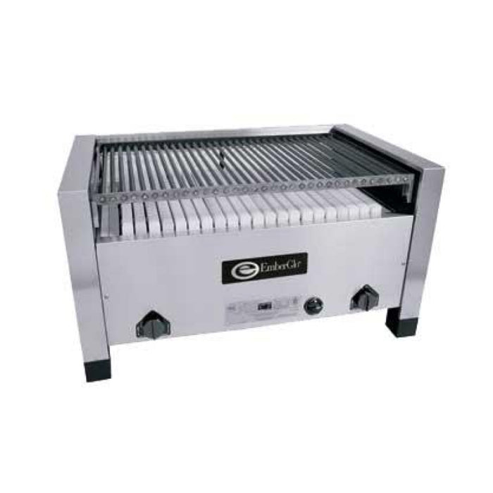 EmberGlo 31C-KABOB 36" Countertop Radiant Natural Gas Open Hearth, Open Front Charbroiler - 68,000 BTU