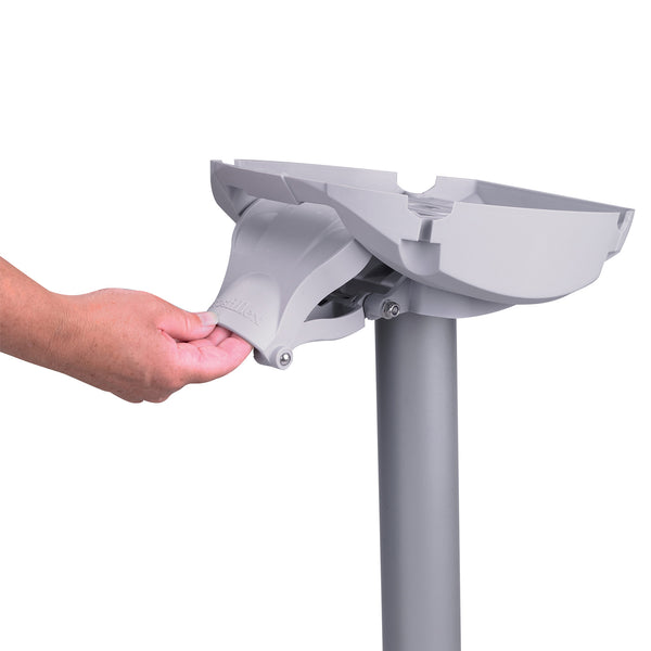 Grosfillex X-One Small Black Tilting Table Base - UTX15017