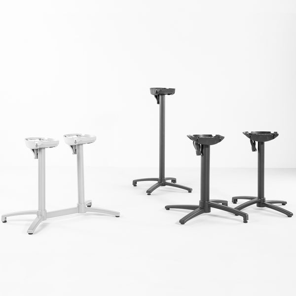 Grosfillex X-One Small Black Tilting Table Base - UTX15017