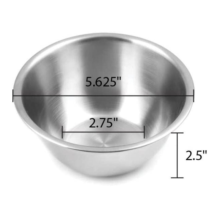 Fox Run 7325 0.5 Qt. Stainless Steel Mixing Bowl
